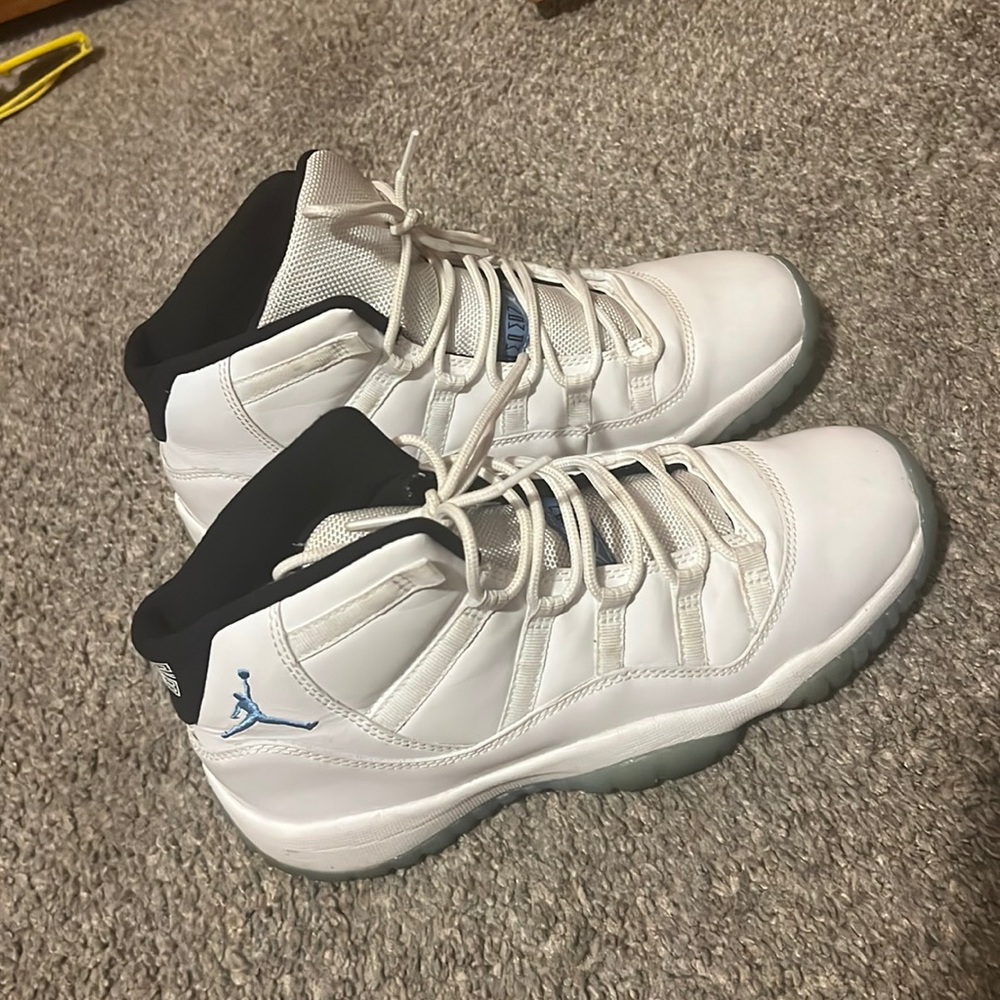 All white Jordan 11s